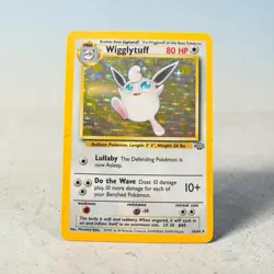 Pokemon Wigglytuff 16/64 Jungle Holo Rare Unlimited 1999 TCG Card LP-MP - Image 1