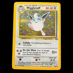 Pokemon Wigglytuff 16/64 Jungle Holo Rare Unlimited 1999 TCG Card LP-MP - Image 3