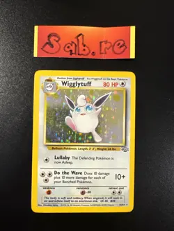 LP/MP Condition Wigglytuff Holo Rare Jungle 16/64 Pokemon Card - Image 1