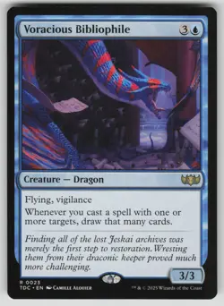 Voracious Bibliophile Normal R Commander: Tarkir: Dragonstorm 23 NM - Image 1