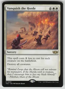 Vanquish the Horde Normal R Commander: Tarkir: Dragonstorm 91 NM - Image 1