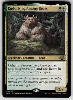 Kudo, King Among Bears Rare Modern Horizons 3 192 MTG Near Mint 2024 - Image 1