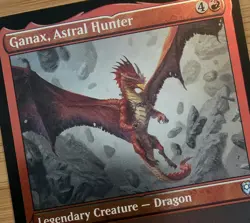 X 1 Ganax, Astral Hunter NM-M CLB 504 MTG Magic The Gathering - Image 1