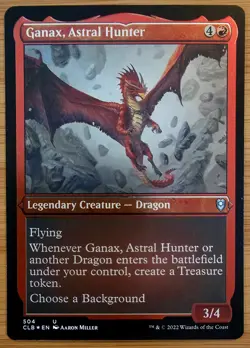 X 1 Ganax, Astral Hunter NM-M CLB 504 MTG Magic The Gathering - Image 2