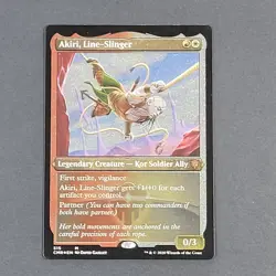 MTG - 1x Akiri, Line-Slinger - Commander Legends - NM - Etched Foil Magic Boros - Image 2