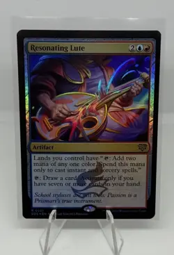 MTG SOS *Foil Resonating Lute 221 NM R Secrets of Strixhaven 2026 - Image 1