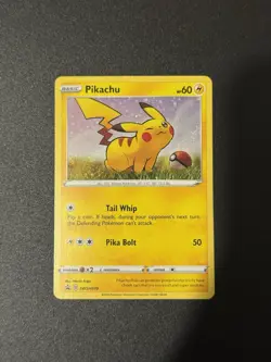 Pokemon TCG Cards Pikachu SWSH039 Black Star Promo Holo MINT - Image 1
