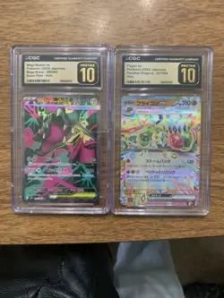 CGC Pristine 10 Japanese Pokemon Cards - Mega Mawile ex & Flygon ex. - Image 1