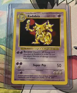 Pokemon Card - Kadabra Base Set (Shadowless) 32/102 - Image 1