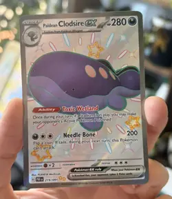 ✨Paldean Clodsire ex 219/091 Shiny Ultra Rare SV Paldean Fates Pokemon NM/M 💜🔥 - Image 3