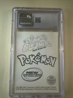 2001 POKEMON STICKER CARDS DUNKIN' BOOMER FOIL #94 GENGAR CGC 8.5 - Image 4