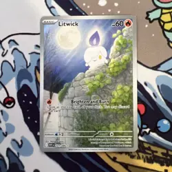 Pokemon TCG Litwick 101/086 White Flare Illustration Rare Holo - Image 1