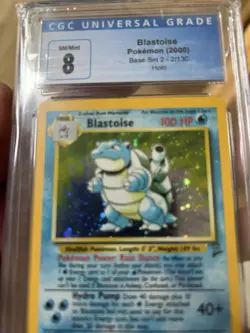 Pokemon Blastoise Original Base Card Graded By CGC 8. Fantastic Condition. - Image 2