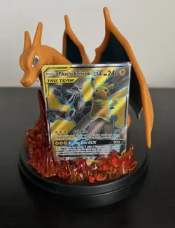 "Pikachu & Zekrom-GX" Pokemon card Full Art Holo Rare, card number 162/181 - Image 1