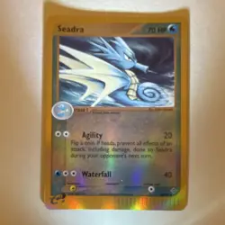 Pokemon Seadra Dragon 40/97 Reverse Holo Uncommon English 70 HP Stage 1 - Image 1