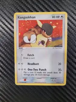 Pokemon TCG Kangaskhan 6/112 Firered & Leafgreen Holo With SWIRL - MP - Image 1