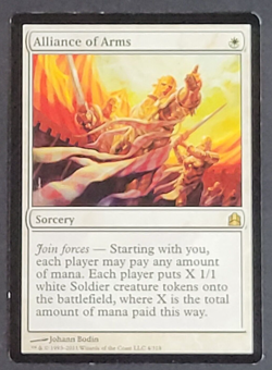 MTG - 1x Alliance of Arms - Commander 2011 - LP - Rare - Magic The Gathering CCG - Image 1