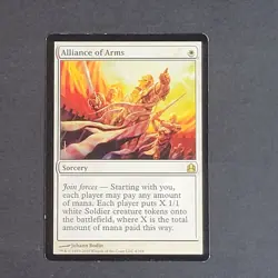 MTG - 1x Alliance of Arms - Commander 2011 - LP - Rare - Magic The Gathering CCG - Image 2