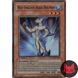Yugioh Neo-Spacian Aqua Dolphin POTD-EN003 Super Rare 1st Edition MP - Image 1