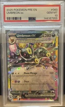 Pokemon Prismatic Evolutions Umbreon EX 60/131 PSA 10 - Image 1