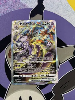 2023 Pokemon Crown Zenith Mewtwo VSTAR GG44/GG70 Galarian Gallery Full Art NM - Image 3