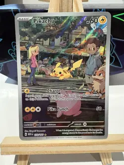 Pokemon Pikachu TCG Scarlet Violet-151 Holo Card 173/165 Illustration Rare IR - Image 1