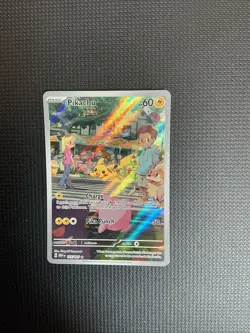 Pokemon Pikachu TCG Scarlet & Violet 151 Card 173/165 Holo Illustration Rare Nm - Image 3