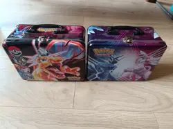 TINS ONLY Pokemon TCG Collector Chest Charizard Fall Card Storage Lunch Tin - Image 2