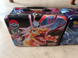 TINS ONLY Pokemon TCG Collector Chest Charizard Fall Card Storage Lunch Tin - Image 3