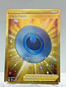 Pokemon Card Dark Patch 216/196 Lost Origin Gold Secret Rare - NEAR MINT - Image 1