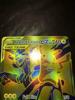Jumbo Card Pikachu & Zekrom GX SM248 Black Star Promo Pokemon Card NM - Image 4