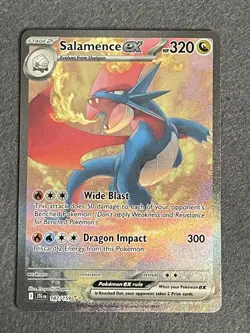 Salamence ex 187/159 Sv09: Journey Together SIR Pokemon TCG Card NM - Image 1