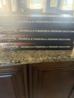 Pokemon Lucario Ex & Tyranitar Ex Premium Collection Prismatic Ev. IN HAND - Image 2