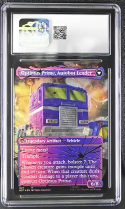 Optimus Prime, Hero (CGC GEM MINT 10) Shattered Glass Foil MTG UB: Transformers - Image 2