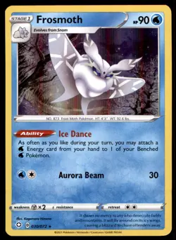 Frosmoth 030/072 Holo Rare Shining Fates Pokemon Holo Near Mint - Image 1