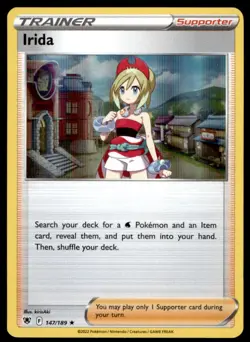 Irida 147/189 Holo Rare Astral Radiance Pokemon Holo Near Mint - Image 1