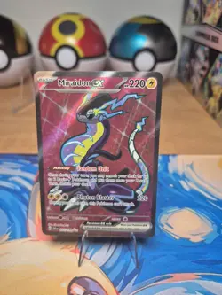 Pokemon Scarlet and Violet - MIRAIDON EX - FULL ART - 227/198 - NM - Image 1