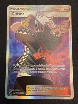 Pokemon TCG Guzma Hidden Fates SV84/SV94 Holo Full Art Ultra Rare - Image 1