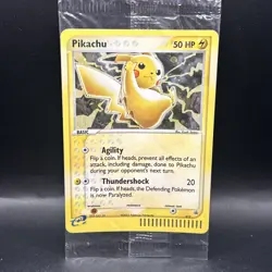 SEALED 2003 Pokemon Pikachu 012 Meowth 013 Black Star Promo Holo WOTC E-Reader - Image 1