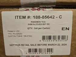 Pokemon TCG SV5 Temporal Forces Sleeved Booster Pack Case 144ct FACTORY SEALED! - Image 1