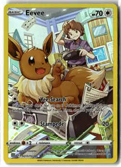 Eevee ⭐ TG11/TG30 Holo Brilliant Stars Trainer Gallery Pokemon NM - Image 1