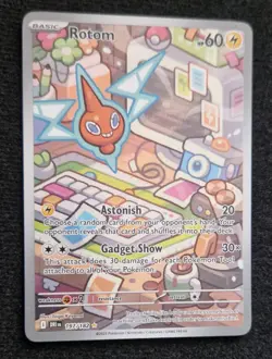 Pokemon TCG Rotom 197/182 Destined Rivals Full Art Holo Card NM - Image 1