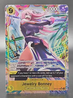 One Piece TCG Jewelry Bonney OP13-108 SR Egghead Rush Foil NM/Mint English 🔥 - Image 1