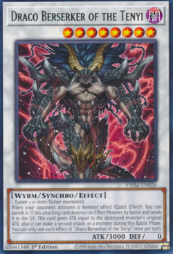 1X NM Draco Berserker of the Tenyi - VASM-EN026 - Rare 1st Edition - Image 1