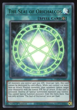 The Seal of Orichalcos - DLCS-EN137 - GREEN Ultra Rare - 1st Edition Yugioh - Image 1