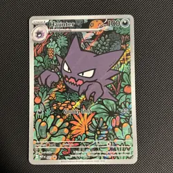Pokemon TCG Haunter MEP 027 Full Art Black Star Promo Mega Evolution - Image 1
