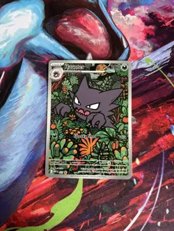 Pokemon TCG Haunter MEP 027 Full Art Black Star Promo Mega Evolution - Image 1