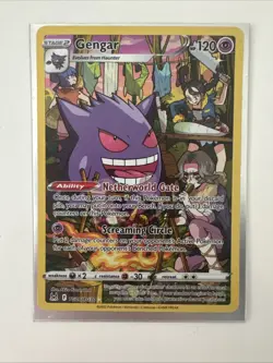 Pokemon TCG Gengar TG06/TG30 Full Art Trainer Gallery Lost Origin NM - Image 1