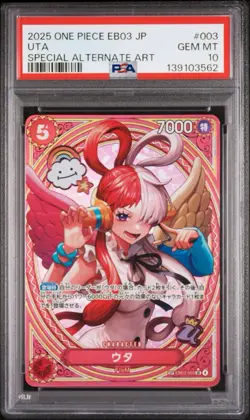 PSA 10 Uta EB03-003 SP Alt Art SR ONE PIECE Heroines Edition One Piece Card - Image 1