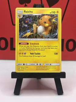 Raichu 41/147 Sm-Burning Shadows Pokemon Card Holo NM - Image 2